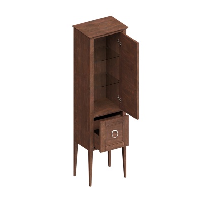 Пенал PLAZA Classic напольный 175, орех