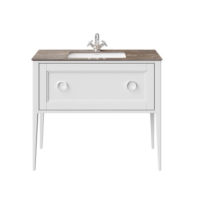 Тумба Plaza Classic/Плаза Классик напольная 1 ящик 100, белая матовая