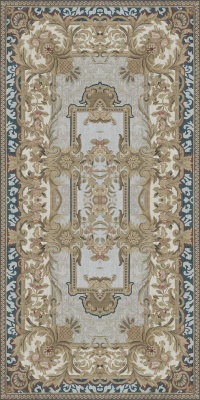 Декор Орнамент бежевый обрезной 119,5x238,5x1,1