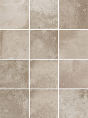 Спартель бежевый матовый 29,8х39,8x0,7 из 12 частей 9,8x9,8