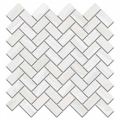 Декор Контарини белый мозаичный 31,5x30x0,9