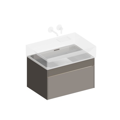 Тумба Logica/Лоджика подвесная 2 ящика 70 см, песчаный