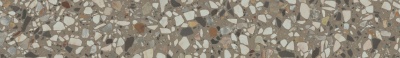 Плинтус Бричиола серый матовый обрезной 60x9,5x0,9