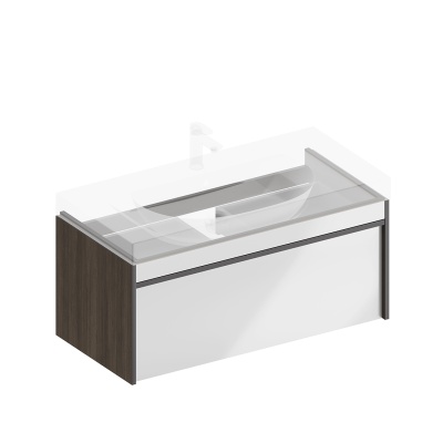 Тумба Modula/Модула подвесная 100 с ящиком 1+1, арабика Тумба Modula/Модула подвесная 100 с ящиком 1+1, арабика