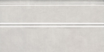 Плинтус Сад Моне белый глянцевый обрезной 30x15x1,7