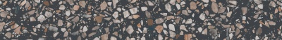 Плинтус Бричиола чёрный матовый обрезной 60x9,5x0,9