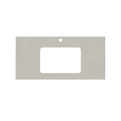 Столешница для раковин, встраиваемых снизу, Про Чементо 100, серый светлый натуральный