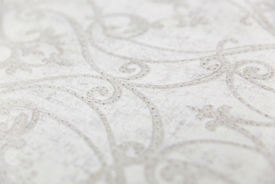 Обои виниловые на флизелиновой основе Дамаск мотив, белый Обои виниловые на флизелиновой основе Дамаск мотив, белый