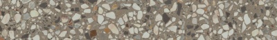 Плинтус Бричиола серый матовый обрезной 60x9,5x0,9