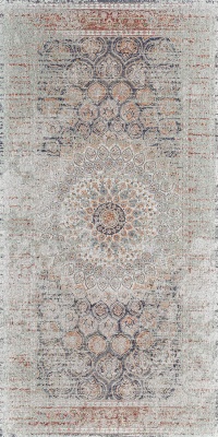 Ковёр серый декорированный обрезной 119,5x238,5x1,1