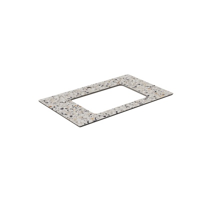 Столешница для раковин, встраиваемых снизу, Бричиола 80, белый натуральный