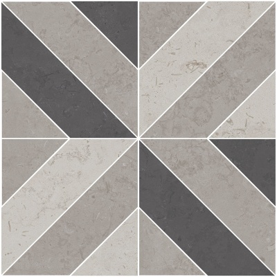 Декор Про Лаймстоун серый матовый 60x60x0,9