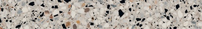 Плинтус Бричиола белый матовый обрезной 60x9,5x0,9