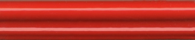 Бордюр Багет Граньяно красный глянцевый 15x3x1,6