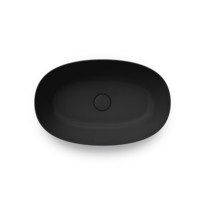 Раковина PLAZA накладная 60, черная матовая