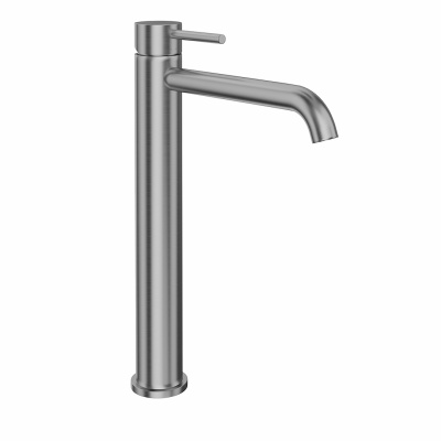 Смеситель для раковины Eterna/Этерна, высокий, без донного клапана, нержавеющая сталь Смеситель для раковины Eterna/Этерна, высокий, без донного клапана, нержавеющая сталь