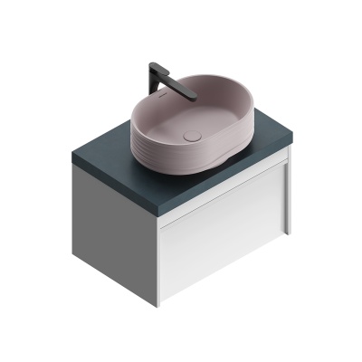 Тумба Modula/Модула подвесная 70 с ящиком 1+1, белая глянцевая Тумба Modula/Модула подвесная 70 с ящиком 1+1, белая глянцевая