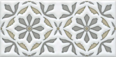 Декор Клемансо орнамент матовый 7,4x15x0,69