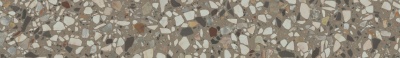 Плинтус Бричиола серый матовый обрезной 60x9,5x0,9