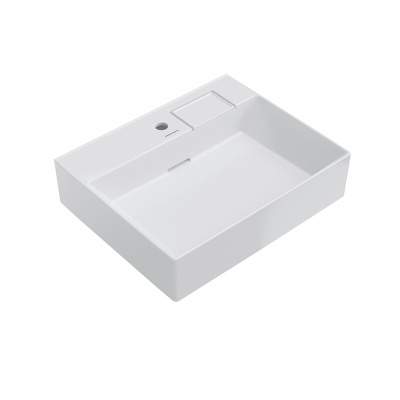 Раковина Logica/Лоджика мебельная с одним отверстием 60, белая глянцевая Раковина Logica/Лоджика мебельная с одним отверстием 60, белая глянцевая