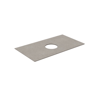 Столешница Magica/Маджика Риккарди 90 см, серая матовая (без отв. под смеситель)