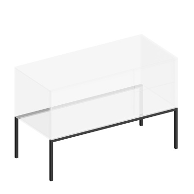 Ножка ATOLLO 110 высокая металлическая, черная матовая Ножка ATOLLO 110 высокая металлическая, черная матовая