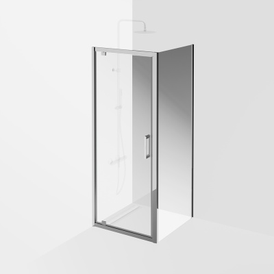 Душевая дверь Vetro/Ветро, распашная, 80х195, хром