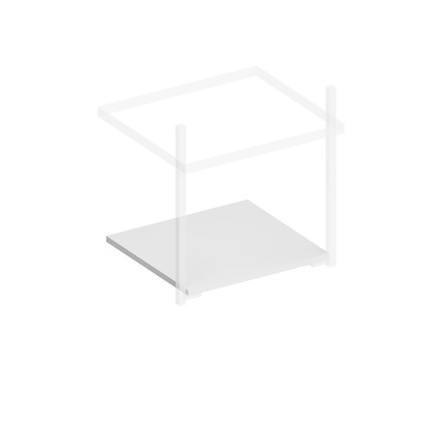 Полка для структур Pro/Про 50, белая матовая