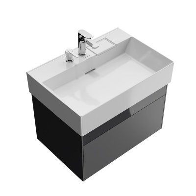 Тумба Logica/Лоджика подвесная 2 ящика 70 см, стальной серый