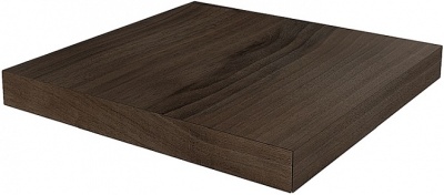 Ступень угловая клееная левая Про Вуд коричневый 33x33x0,9