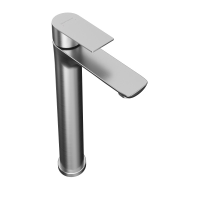 Смеситель Велато для раковины высокий без донного клапана, брашированная сталь Смеситель Велато для раковины высокий без донного клапана, брашированная сталь