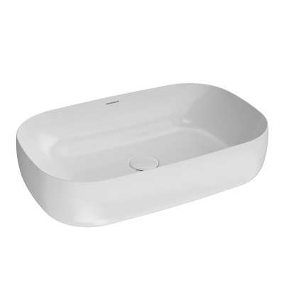 Раковина MAGICA накладная 65, белый глянцевый