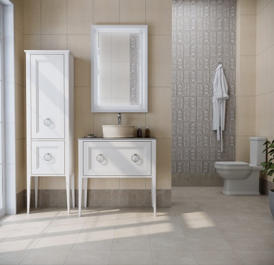 Зеркало Plaza Classic/Плаза Классик 65, белое матовое