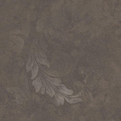 Хадду коричневый матовый декорированный 40,2x40,2x0,8