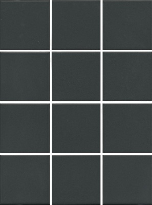 Агуста черный матовый 30x40x0,7 из 12 частей 9,8х9,8