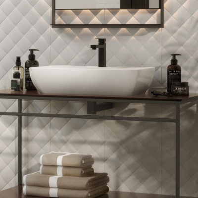 Смеситель для раковины FUTURA однорычажный без донного клапана 3/8, матовый черный