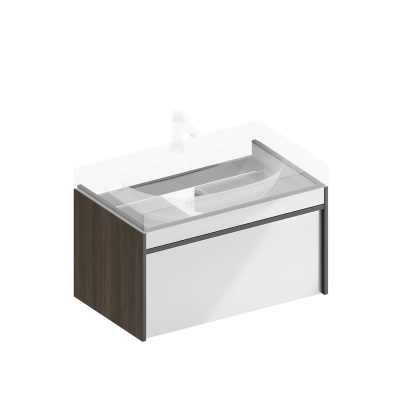 Тумба Modula/Модула подвесная 80 с ящиком 1+1, арабика Тумба Modula/Модула подвесная 80 с ящиком 1+1, арабика