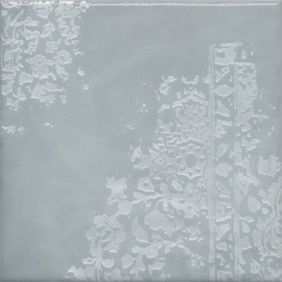 Декор Адриатика 3 голубой глянцевый 20x20x0,69