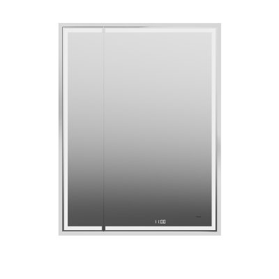 Зеркало Tecno M/Текно M 65 с поворотной дверцей, подсветкой и функцией антизапотевание, белое