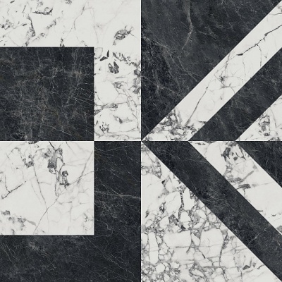 Бьянко Неро белый чёрный лаппатированный обрезной 119,5x119,5x1,1 Бьянко Неро белый чёрный лаппатированный обрезной 119,5x119,5x1,1