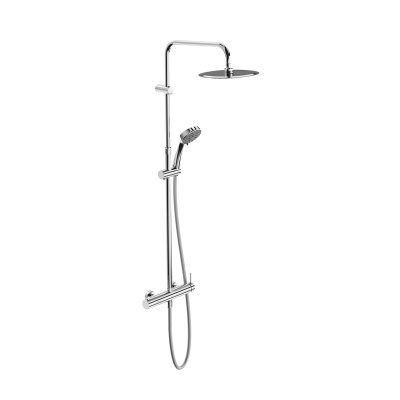 Душевая колонна NOTA на 2 потока с механическим смесителем с ручным душем на 5 режимов, хром