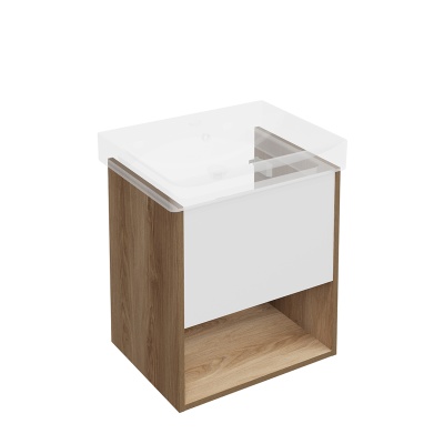 Тумба Pro/Про подвесная 1 ящик 55, швейцарский вяз