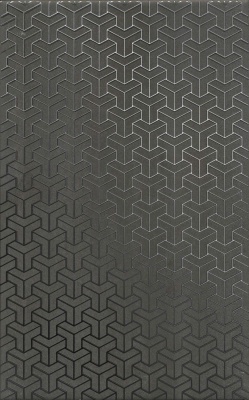 Декор Ломбардиа антрацит матовый 25x40x0,8