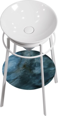 Металлическая структура CONO напольная 44, белая матовая Металлическая структура CONO напольная 44, белая матовая