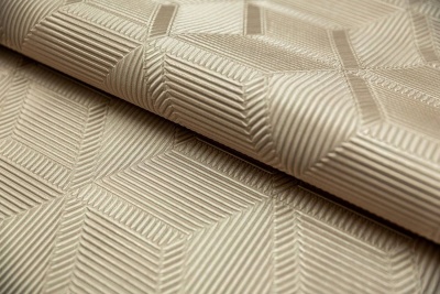 Обои виниловые Геометрия мотив, бежевый, золотой Обои виниловые Геометрия мотив, бежевый, золотой