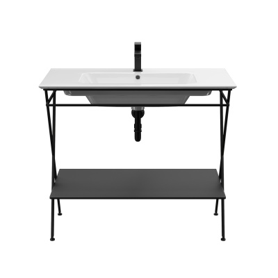 Металлическая структура Piano Next/Пиано Некст напольная 95, черная матовая Металлическая структура Piano Next/Пиано Некст напольная 95, черная матовая