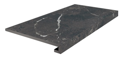 Ступень клееная фронтальная Тубкаль чёрный матовый обрезной 33x60x0,9 Ступень клееная фронтальная Тубкаль чёрный матовый обрезной 33x60x0,9