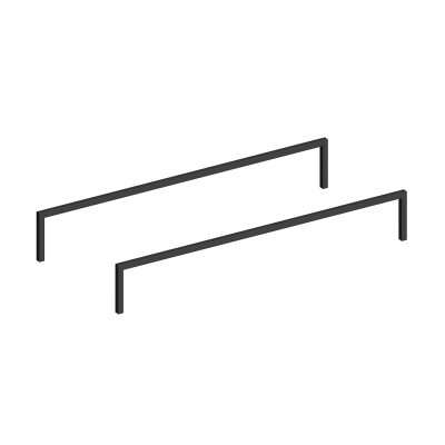 Ножка ATOLLO 110 низкая металлическая, черная матовая Ножка ATOLLO 110 низкая металлическая, черная матовая