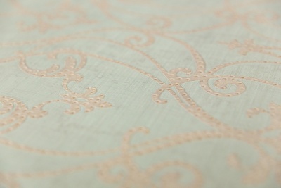 Обои виниловые на флизелиновой основе Дамаск мотив, зелёный Обои виниловые на флизелиновой основе Дамаск мотив, зелёный