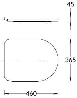 Сиденье POMPEI для напольного унитаза, белое глянцевое Сиденье POMPEI для напольного унитаза, белое глянцевое